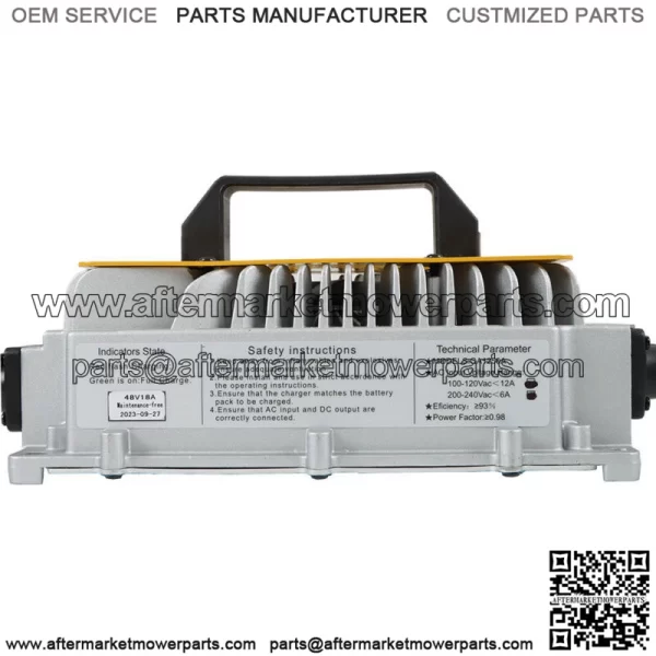 48V 17A Battery Charger For Club Car DS/Precedent Models 3-Pin Round Plug W/ OBC - Image 4