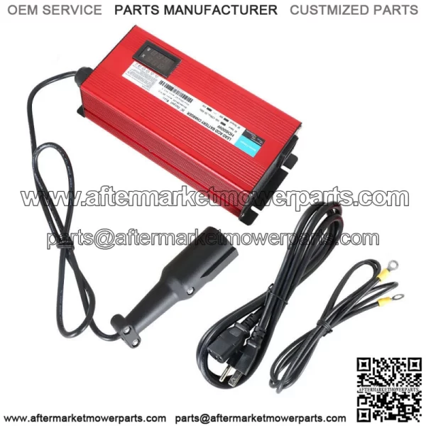For Club Car Golf Cart Battery Charger 48v Round 3 Pin Plug 10A with OBC bypass - Image 2
