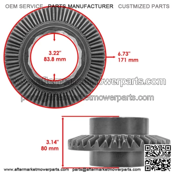 Front Differential Ring & Pinion For Polaris RZR RS1 18 3236626 3236354 - Image 2