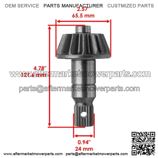 Front Differential Ring & Pinion For Polaris RZR RS1 18 3236626 3236354 - Image 3