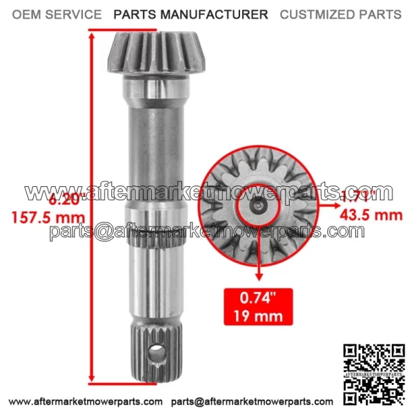 Front Differential Gear and Pinion Sportsman X2 550 2010-2014 / XP 850 2010-2014 - Image 3