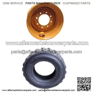 One 12-Ply 12 x 16.5 Tire w/ Rim Fits Case Skid Steer Loaders