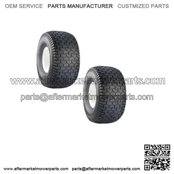 SET Of TWO 15X6X6 15X6.00-6 Turf Tires Garden Tractor Lawn Mower Riding Mower