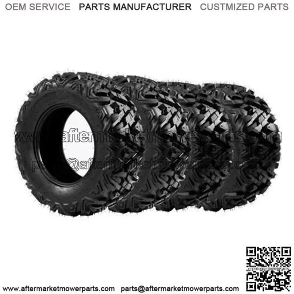 4pcs ATV/UTV Tires 25x8-12 25x10-12 All Terrain AT 6 Ply Rated 2512 25x10-12 (Fits: Yamaha Rhino 660)