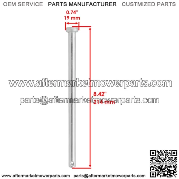 Deck Roller Pin For Jonsered GT 52 F / LT 19 A / LT 2122 A / LT 2119 A / Z 42 F - Image 2