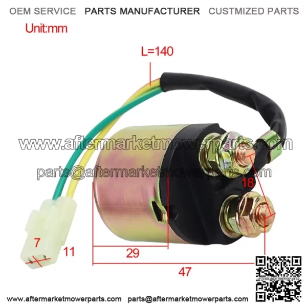 Starter Relay Solenoid for Honda TRX500 420 Fourtrax Foreman Rubicon 2001-2018 (For: More than one vehicle) - Image 2