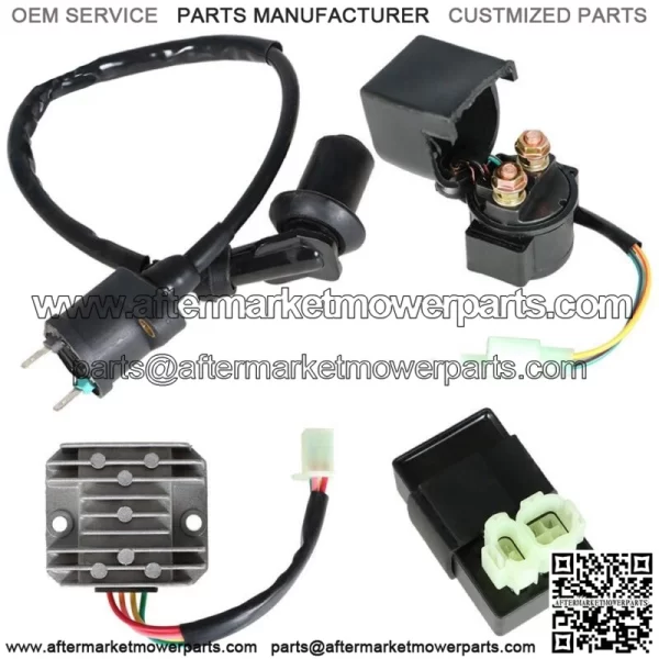 Electric set Ignition coil cdi relay regulator for 50-150cc GY6  ATV Go Kart - Image 2