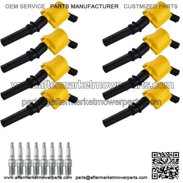 8 Heavy Duty Ignition Coil & Spark Plug for Ford Mustang F150 4.6L V8 FD503 (For: More than one vehicle)
