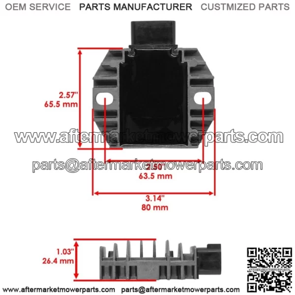 Stator & Regulator Rectifier for Yamaha Rhino 660 YXR660 2004-2007 With Gasket (For: 2006 Yamaha Rhino 660) - Image 3