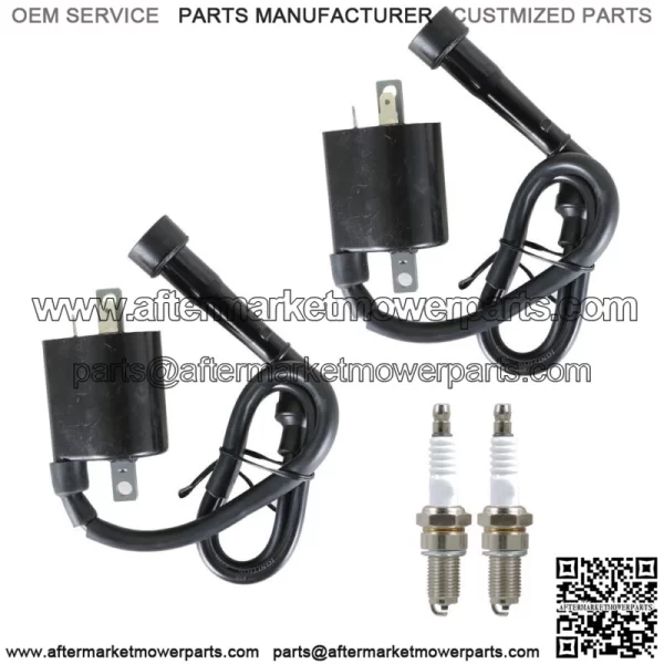For Yamaha Motorcycle VIRAGO 535 XV535 1987-2000 Pair Ignition Coil & Spark Plug - Image 2