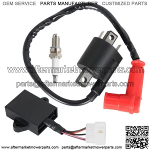 For Yamaha Gas Golf Cart G9 Ignition Coil Ignitor CDI Box & Spark Plug 1990-1995
