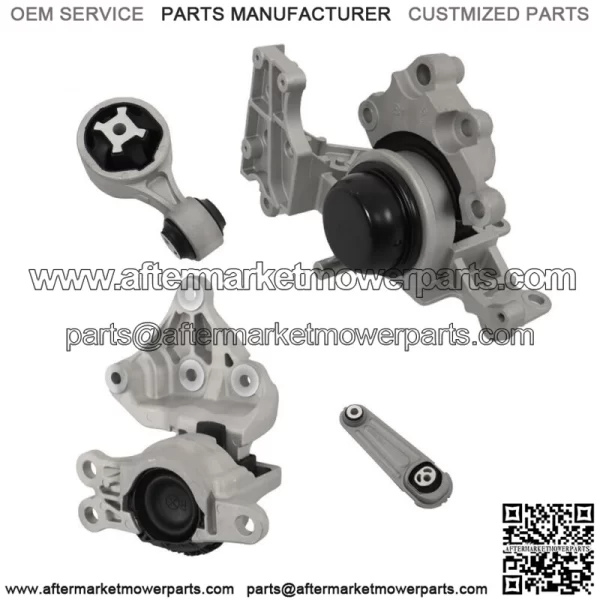 For 2014-2016 Nissan Rogue 2.5L Engine - Auto Transmission 4pc Motor Mount Kit - Image 2
