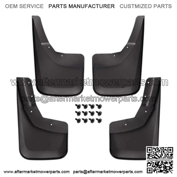 Fit For 2014-2018  Silverado  Splash Guards Molded Front Rear New 4??Mud Guards  (For: More than one vehicle)