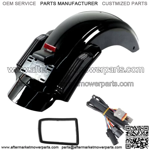 Rear Fender System LED Smoke Lens Set ABS For Touring Road Glide CVO 2014-2021