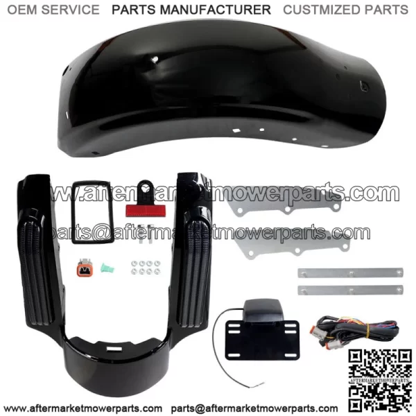 Rear Fender System LED Smoke Lens Set ABS For Touring Road Glide CVO 2014-2021 - Image 3