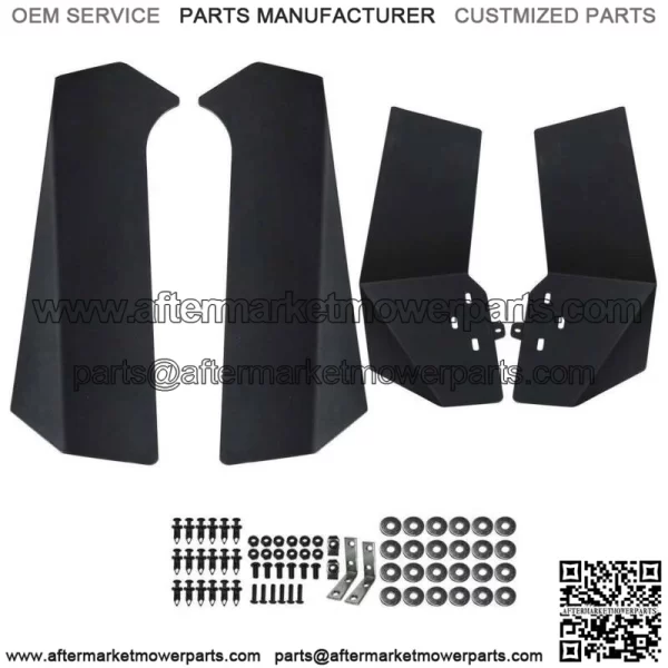 Simplified UTV Mud Flaps Fender Flares for Polaris RZR XP 1000 XP 4 1000 Turbo (For: Polaris) - Image 2