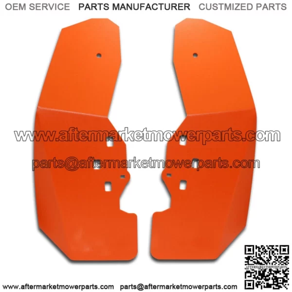 2014 - 2017 Polaris RZR XP 1000 RZR Mud Flap / Fender Flares FRONT SET(2) ORANGE (For: Polaris)