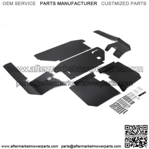 Set of 6 Fender Flares Black ABS For Polaris Midsize Ranger 570 & ETX 2015-2022 (For: Polaris)