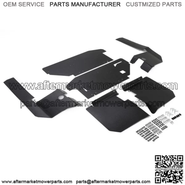 Set of 6 Fender Flares Black ABS For Polaris Midsize Ranger 570 & ETX 2015-2022 (For: Polaris)