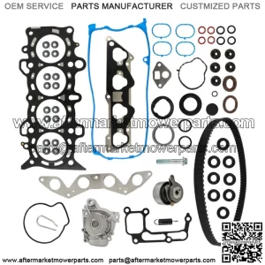 Head Gasket Set Timing Belt Water Pump Kit For 01-05 Honda Civic 1.7L SOHC D17A1