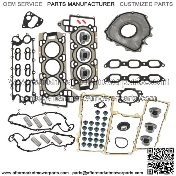 Engine Full Gasket Set+Piston w/Rings For 14-20 Jaguar Land Rover 3.0L V6 AJ126