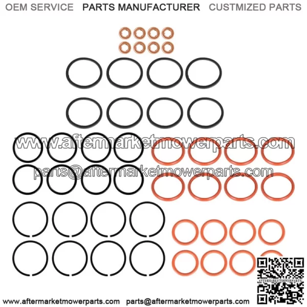 Diesel Fuel Injector O-Ring Seals 8 Set For 1994-2003 Ford 7.3L Powerstroke