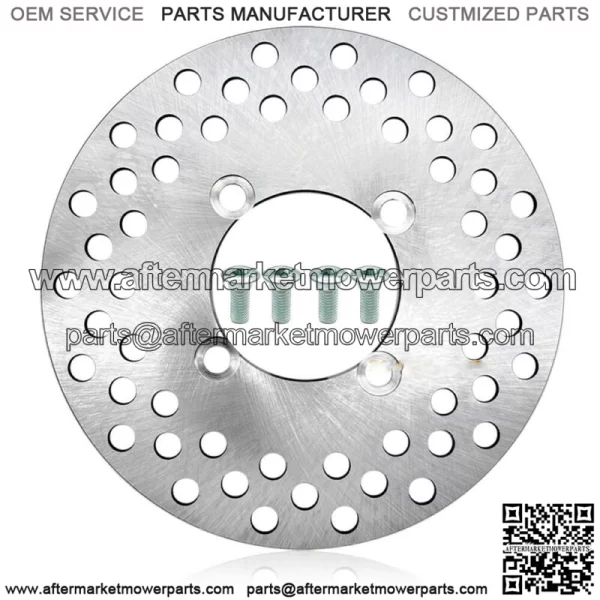 Front Brake Disc Rotor W/Bolts for Yamaha Rhino 450 660 700 YXR450F/660F/700F (Fits: Yamaha Rhino 660)