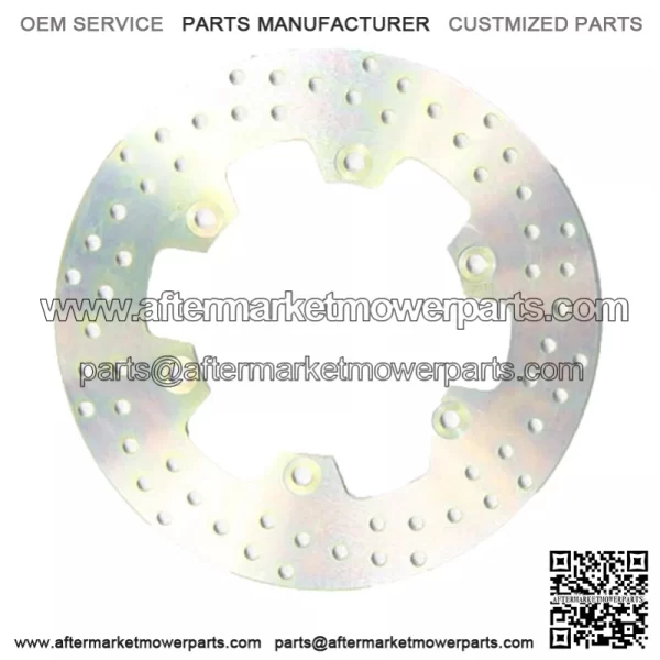 MD3076 Motorcycle Stainless Steel Rear Right Brake Disc Silver - 276mm