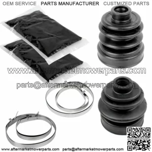 Rear Axle Inner Outer CV Boot Kit for Yamaha Rhino 660 YXR660F 4WD 2005-2007 (For: 2006 Yamaha Rhino 660)