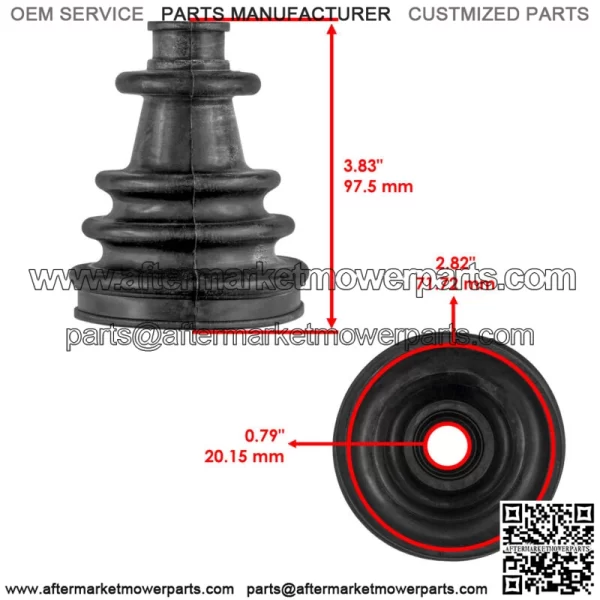 Front Axle Outer CV Boot Kit for Polaris Scrambler 500 4X4 1999-2009 - Image 2