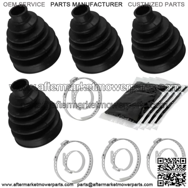 2 Rear Axle Outer Inner CV Boot Kit for Can-Am Maverick 1000R 4X4 2013-2017 - Image 3