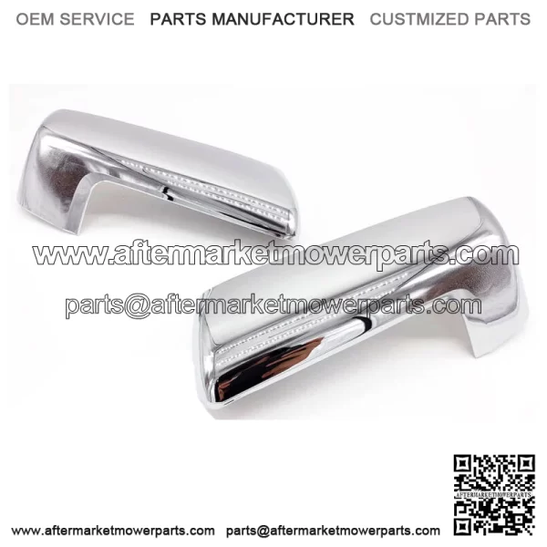 Fits 2019-2020 Silverado 1500 2pcs Chrome Replacement Mirror Cap Cover With Clip (For: Chevrolet Silverado 1500)