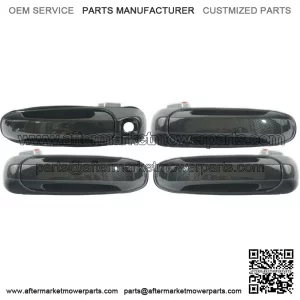 NEW Exterior Door Handle SET Carbon Fiber Look For 02-08 Dodge Ram  (For: Chevrolet Silverado 1500)