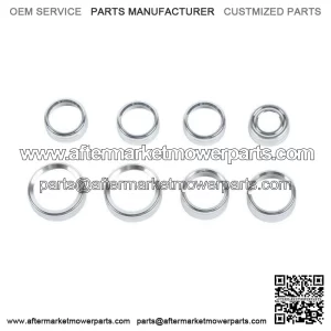 For Chevy Silverado 14-2018 Silver Inner Central Control Switch Knob Cover Trim (For: Chevrolet Silverado 1500)