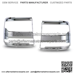 For 2016-2019 Chevy Silverado 1500 Chrome Headlight Trim Bezel Cover Parts PAIR (For: Chevrolet Silverado 1500)