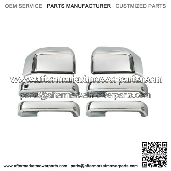 Chrome Rearview Mirror Cover Door Handle Decor Bezel Trim For Ford F150 Parts (For: Ford F-150)