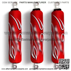 Red Shock Covers Honda TRX 250 R X Sportrax TRX 300 Fourtrax TRX 400 EX Set 3 For: Honda