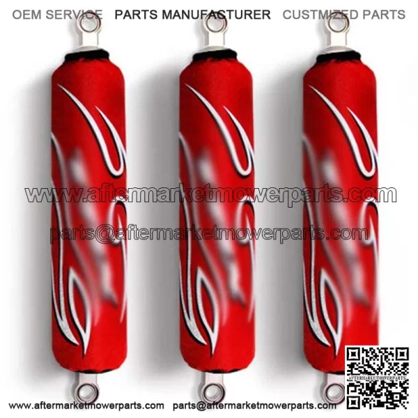 Red Shock Covers Honda TRX 250 R X Sportrax TRX 300 Fourtrax TRX 400 EX Set 3 For: Honda