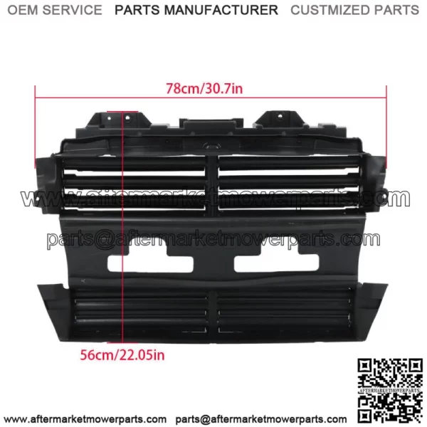 Engine Radiator Grille Shutter W/ Motor Front For 2013-2018 2019 Ford Explorer - Image 2