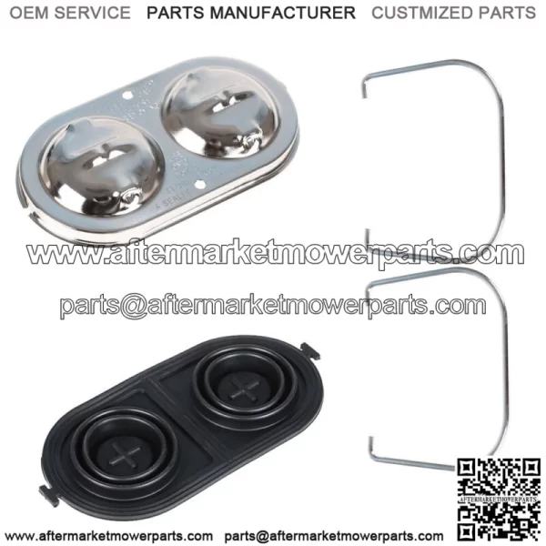 For 1967-1982 Chevrolet Corvette Master Cylinder Cover Chrome w/ Bails & Gaskets