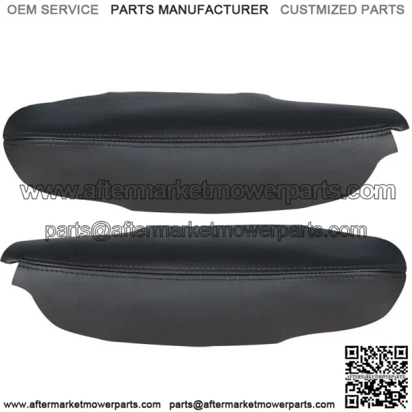 Fit for Acura TSX Faux  2009-2014 Leather Door Panel Armrest Covers Black - Image 4