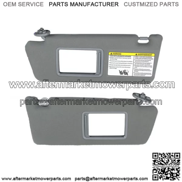 For 2005-2015 Toyota Tacoma Sun Visor Left Driver With Right Passenger Side Gray