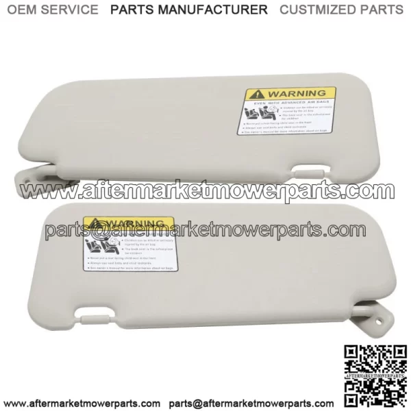 For Mazda3 2010 2011 2012 2013 Sun Visor Driver & Passenger Side Gray Pair
