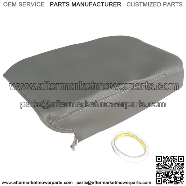 For 2002-2007 2008 Dodge Ram Gray Center Armrest Console Lid Leather Cover - Image 3