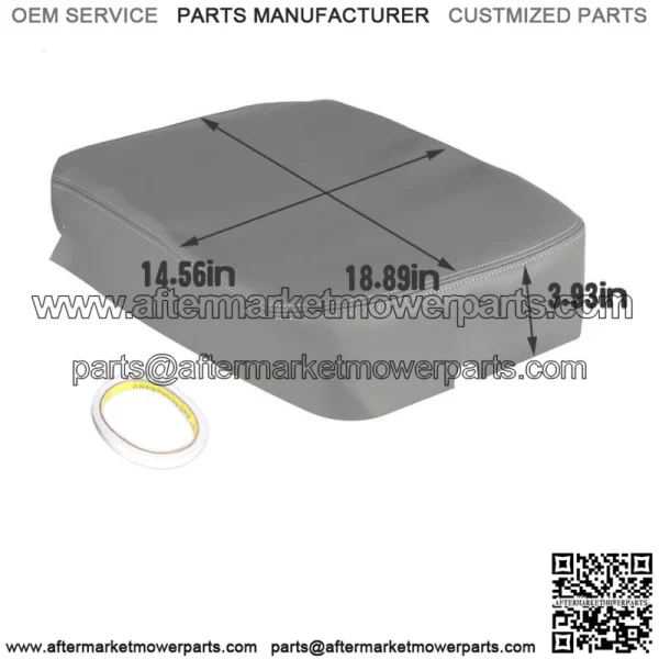 For 2002-2007 2008 Dodge Ram Gray Center Armrest Console Lid Leather Cover - Image 4