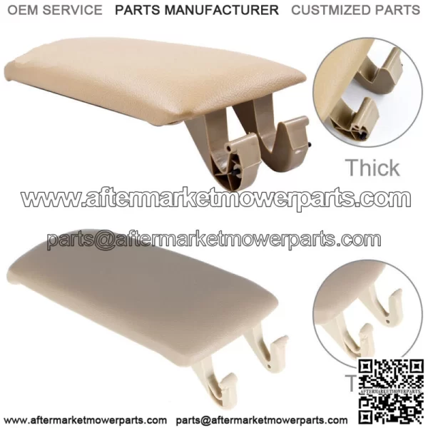 Leather Armrest Center Box Console Lid Cover For 99-05 Audi A6 C5 05-08 A4 B7 - Image 3
