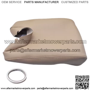For 2009-2013 2014 Acura TL Center Console Lid Armrest Cover Tan Vinyl Leather