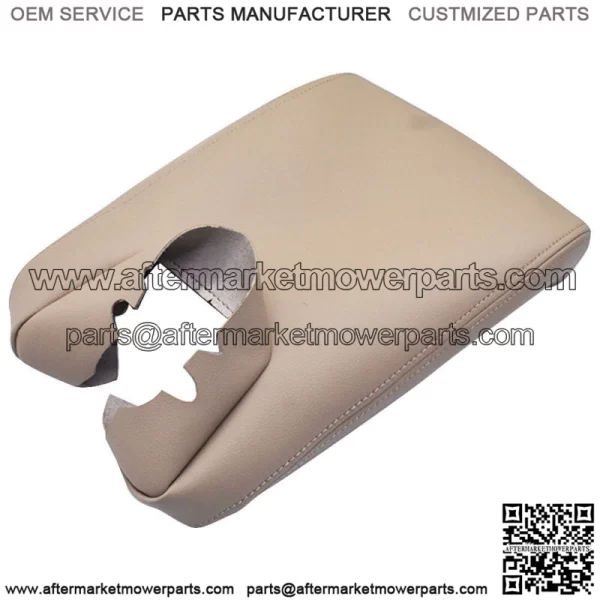 For 2009-2013 2014 Acura TL Center Console Lid Armrest Cover Tan Vinyl Leather - Image 2