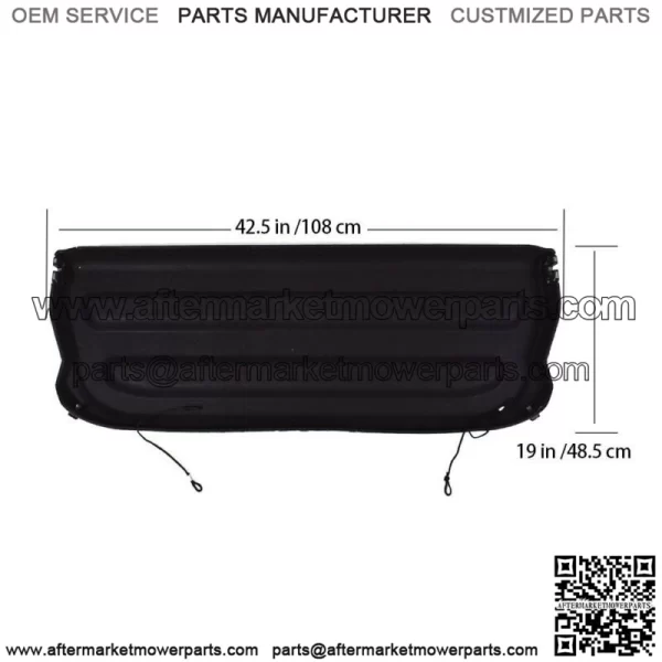 Fit For Honda 2015-18 19 Non Retractable Cargo Cover Shield Shade Tonneau Black - Image 3