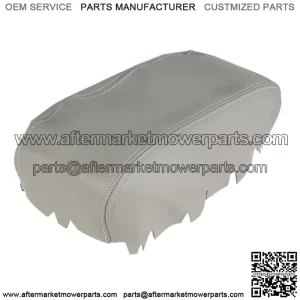 Gray Center Console Lid Armrest Cover Leather For 11-19 Dodge Durango